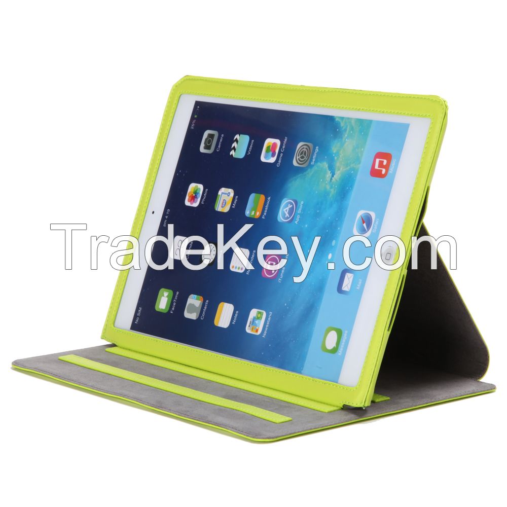 Royal Cat Ipad air Genuine Leather Case (Green)