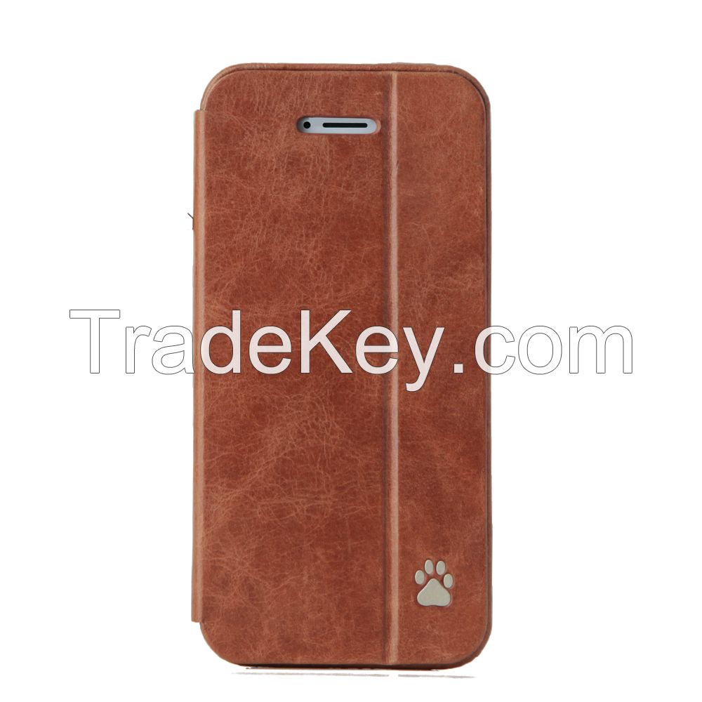 Royal Cat Iphone 5/5s Genuine Leather Case