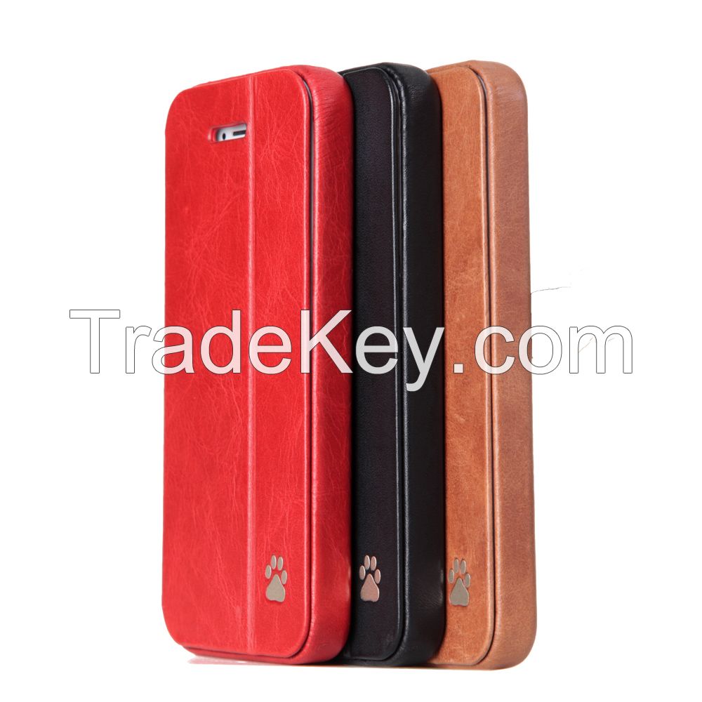 Royal Cat Iphone 5/5s Genuine Leather Case