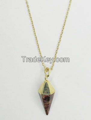 Breciated Jasper pendant necklace