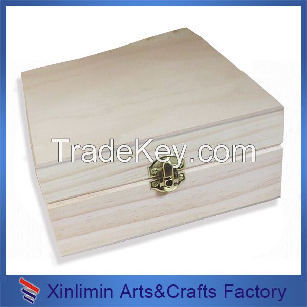 Custom wooden jewelry gift packaging box with logo 