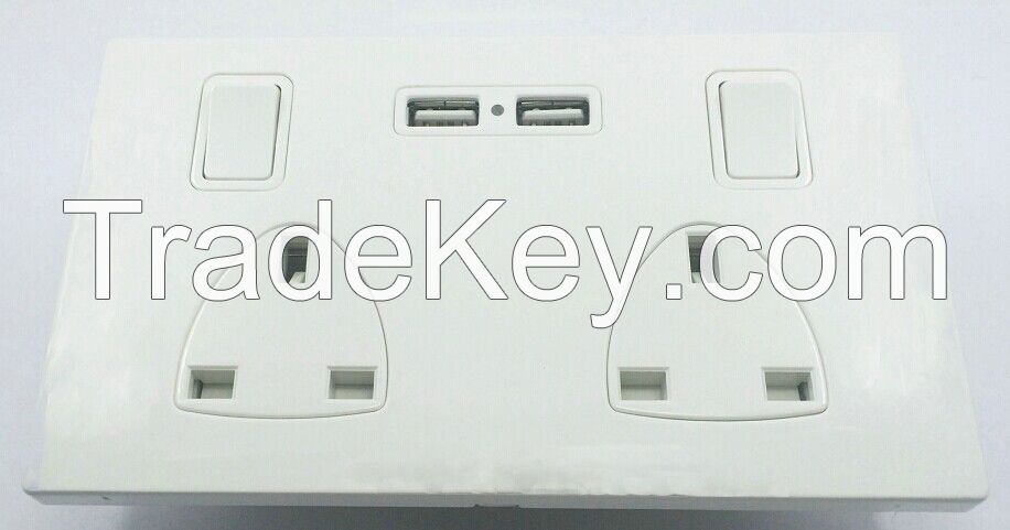 wall socket with USB wall socket