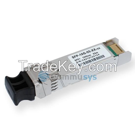 10GBASE SFP+ 1550nm 40km/80km/100km Single-Mode Optical Transceiver