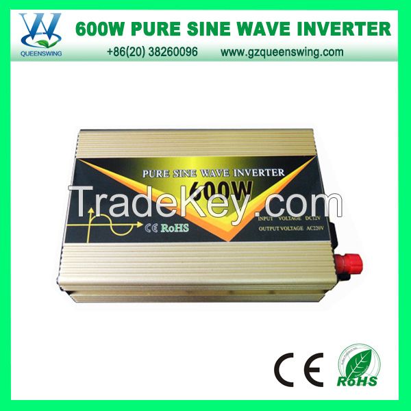 600W pure sine wave power inverter PV Solar Inverter 1200w peak Pure Sine Wave Inverter DC AC CE Rohs (QW-P600B)
