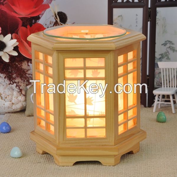 Hot-Selling Chinese Wooden Electric Night Fragrance Lamp For Office