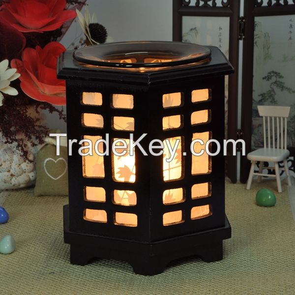 Hot-Selling Chinese Wooden Electric Night Fragrance Lamp For Office