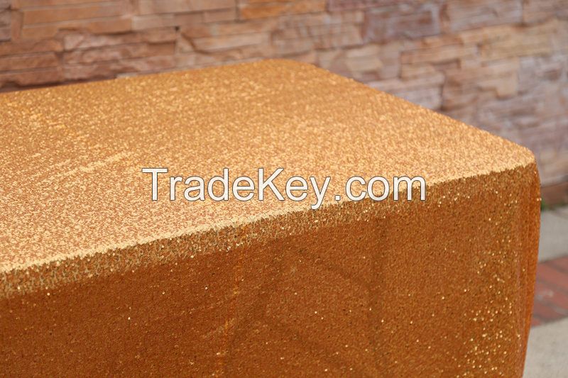 luxury 100% polyester sequin tablecloths