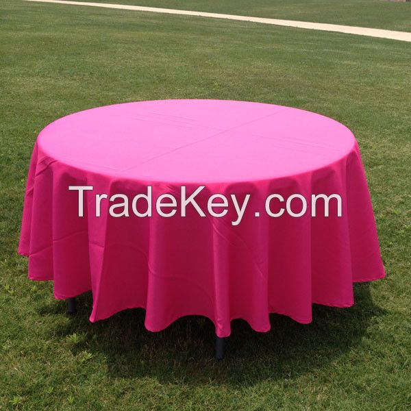 wholesale cheap polyester table cloth with table runner