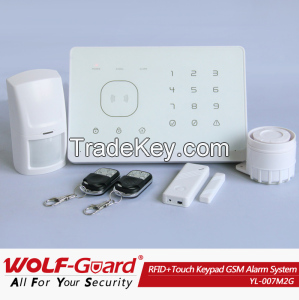 New RFID and Touchleypad GSM Alarm with FCC Identifier Uq4yl007mx