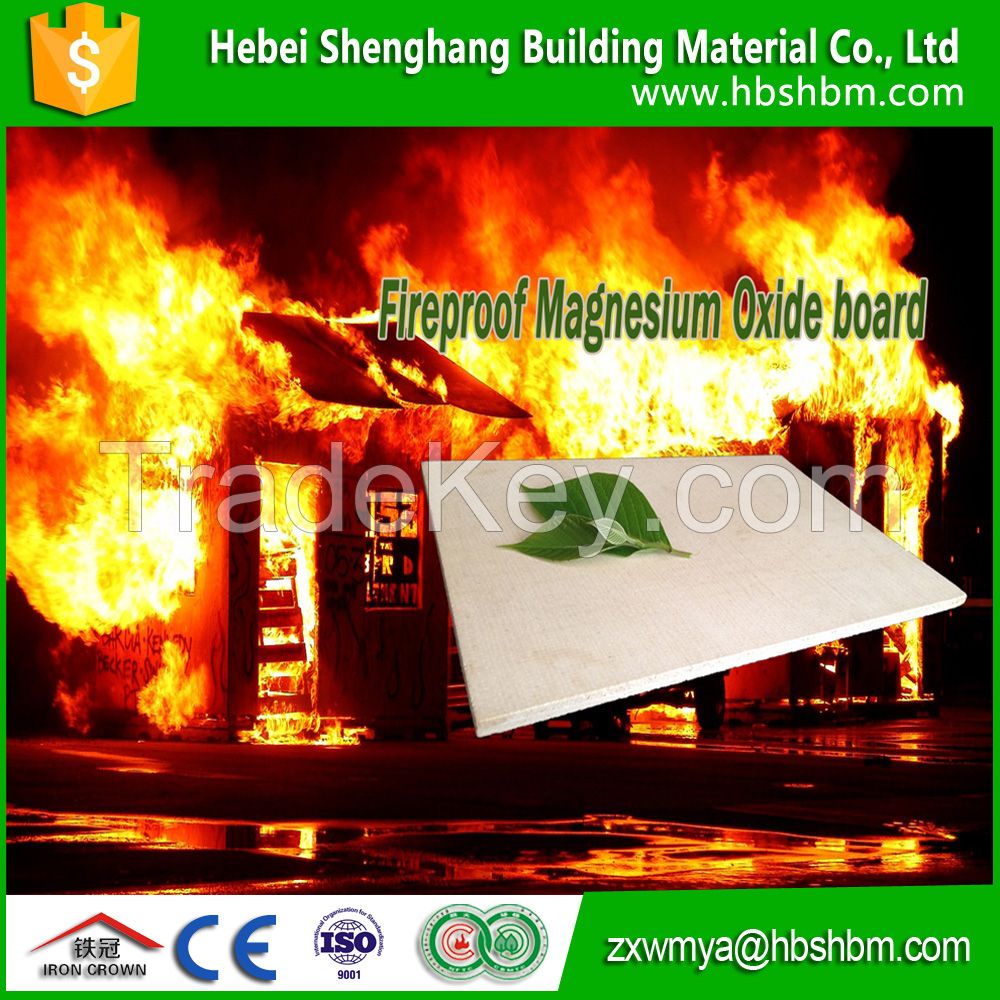 High Strength Fire glass Reinforced Fireproofing Wall Panel MgO Board