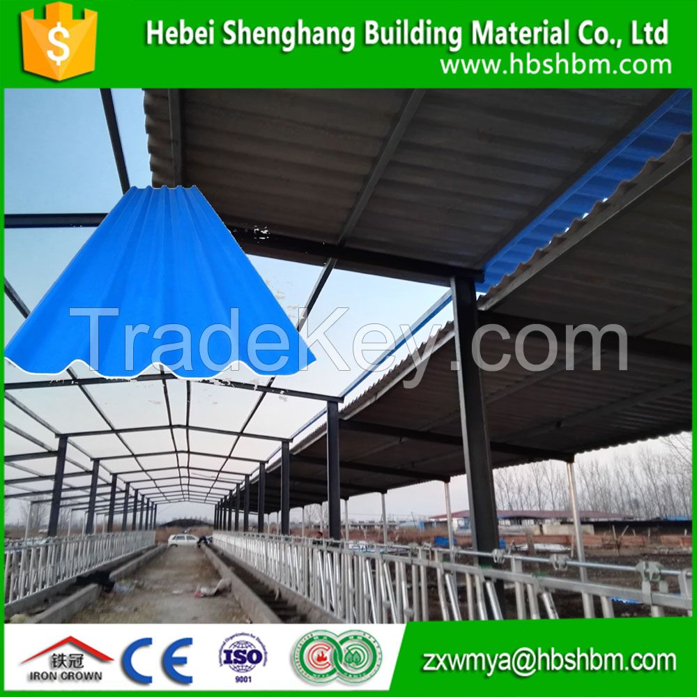 High Strength Fireproofing Anti-Corrision Insulting MgO Cement Corrugated roofing sheet
