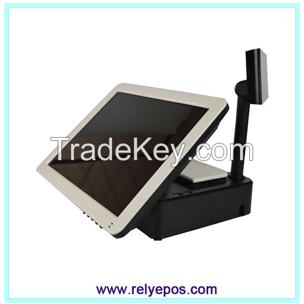 Rely 15&quot; All-in-one 1037u bezel free fanless touch POS machine system