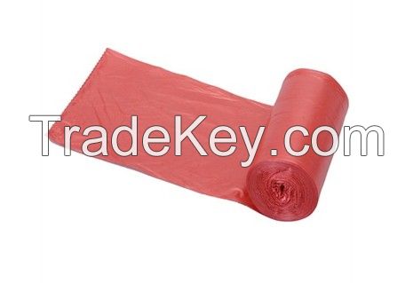 HDPE or LDPE garbage bag on roll with many colors