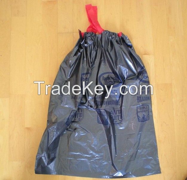 HDPE drawstring garbage bag