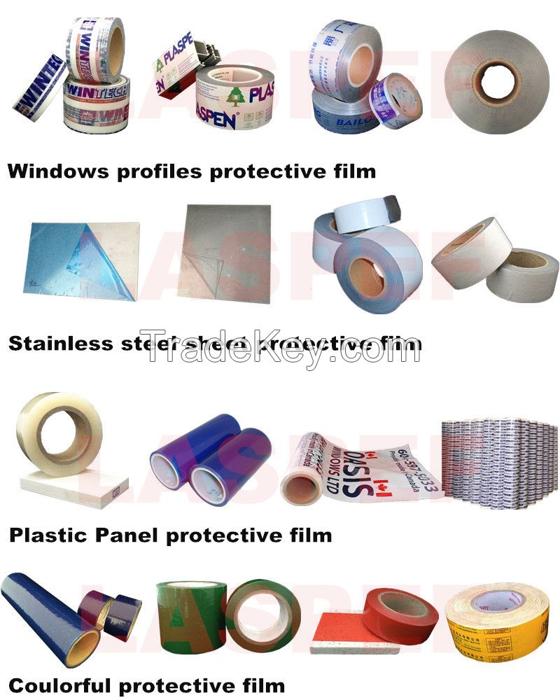 LASPEF High quality pe protective film, plastics films, big roll protective tape