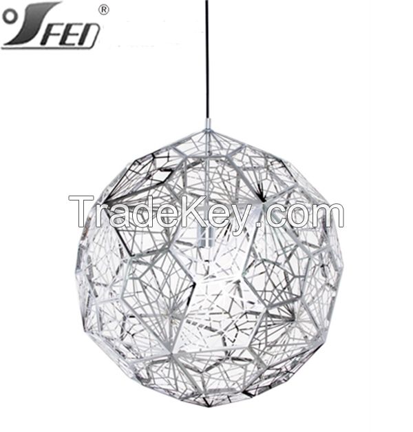 Tom Dixon Etch Light Web Chrome Pendant light shade 