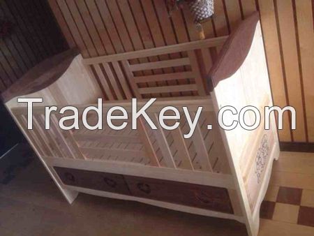 Solid Wooden Baby Crib, Perfect Quality Wooden Baby Crib For Europe And America Market
