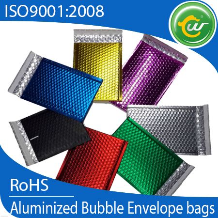 Golden recoverable RoHS with SGS bubble wrap envelopes