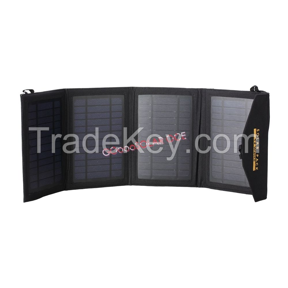 14w Portable Foldable Solar Chargers for Smartphone Tablet PC
