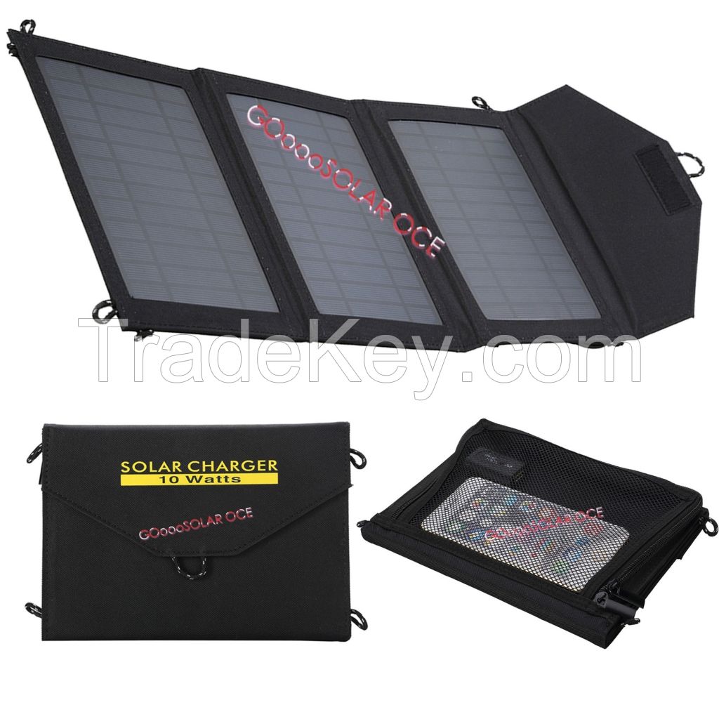 10 watt folding portable solar charger bag outdoor sports