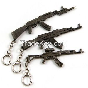 Souvenir Personalized Cheap Metal Gun Shape Keychain