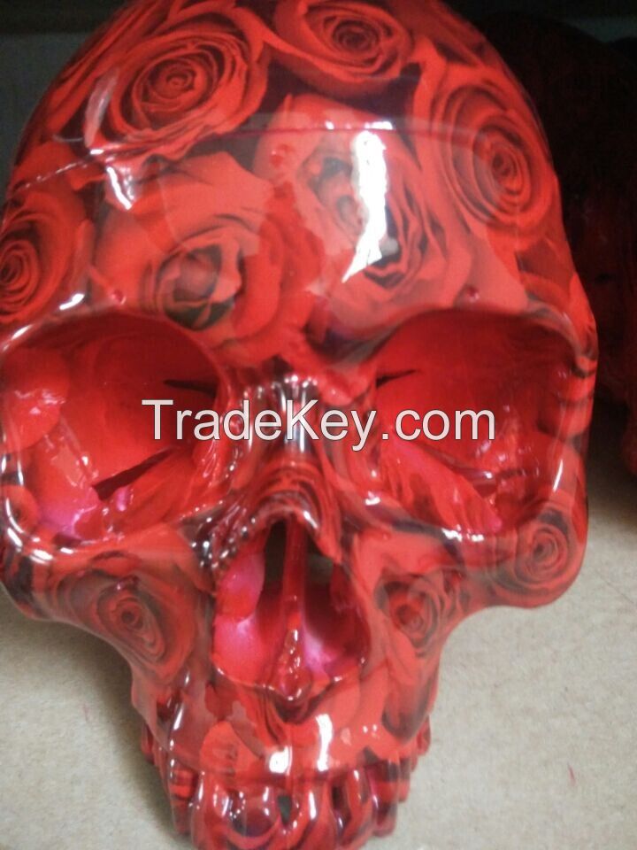 water transfer printing for skull model