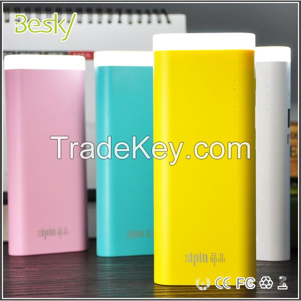 new fasion LED phone charger power bank 12000mah for mobile phones