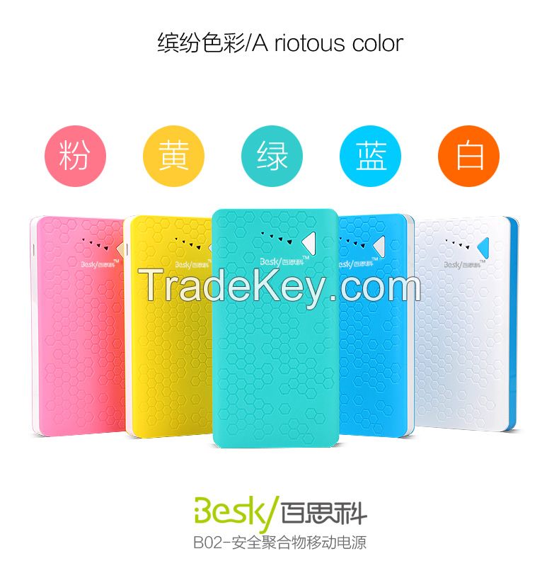 New design li ion polymer battery mobile phone charger power bank 2015