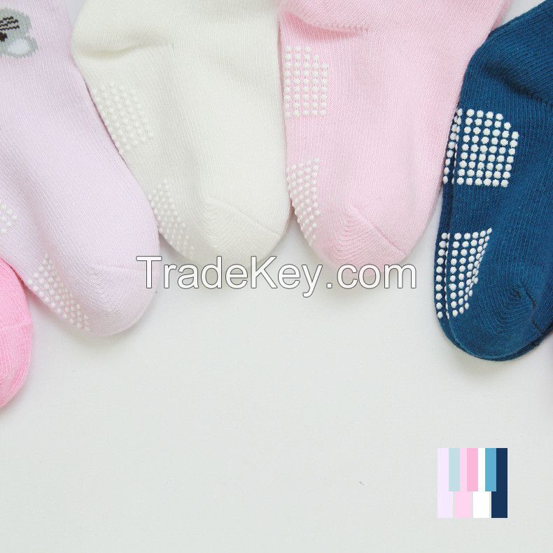 unti-slip animal baby socks baby 100% cotton socks