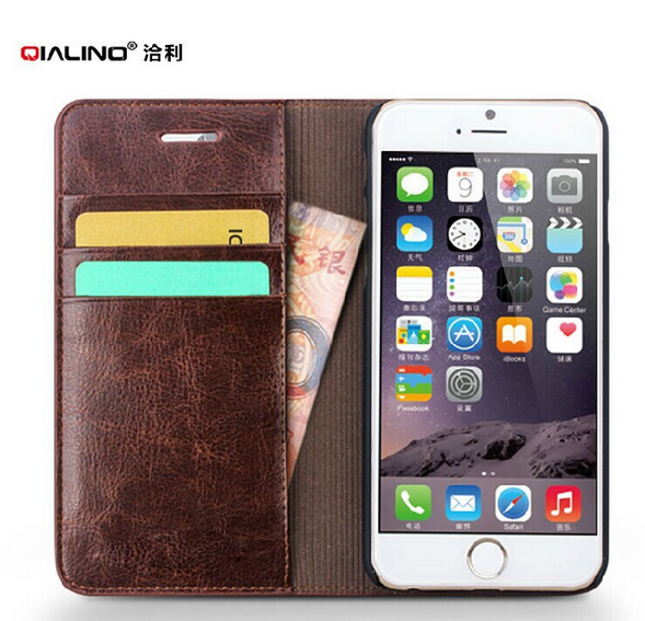 cow Leather Wallet Iphone 6 case Cover For iphone6 plus