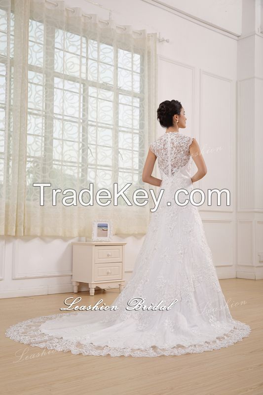 Elegant lace wedding dress--LW1222