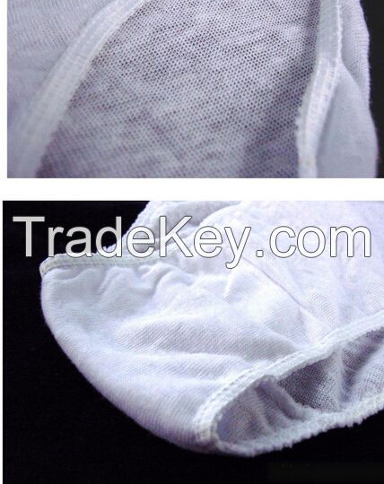 women short Cotton Disposable Underwear For Travel Postpartum emergencies