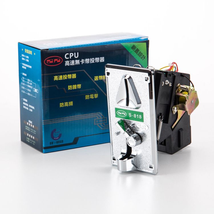 Completely mechanical coin acceptor, controller cion receptor for vending machine