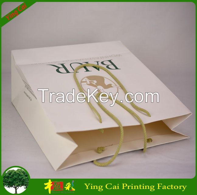 Luxury design shopping paper bags form china factory