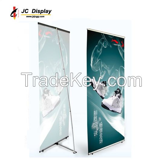 Aluminum L banner stand in size 80X200cm