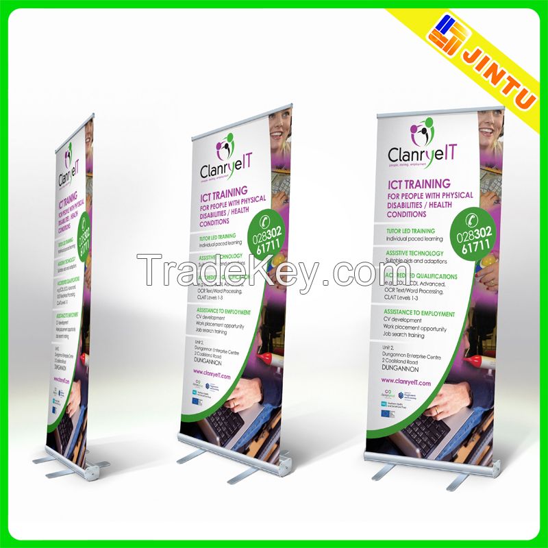 Custom aluminum roll up banner printing hot sale