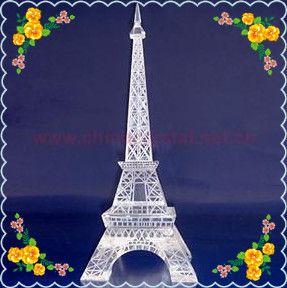 Free Shipping 230*70*70mm Clear Crystal Eiffel Tower For Table Decoration Safest Package With Reasonable Price