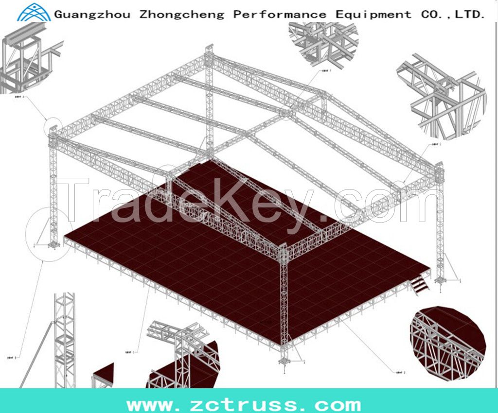 stage lighting performance screw truss