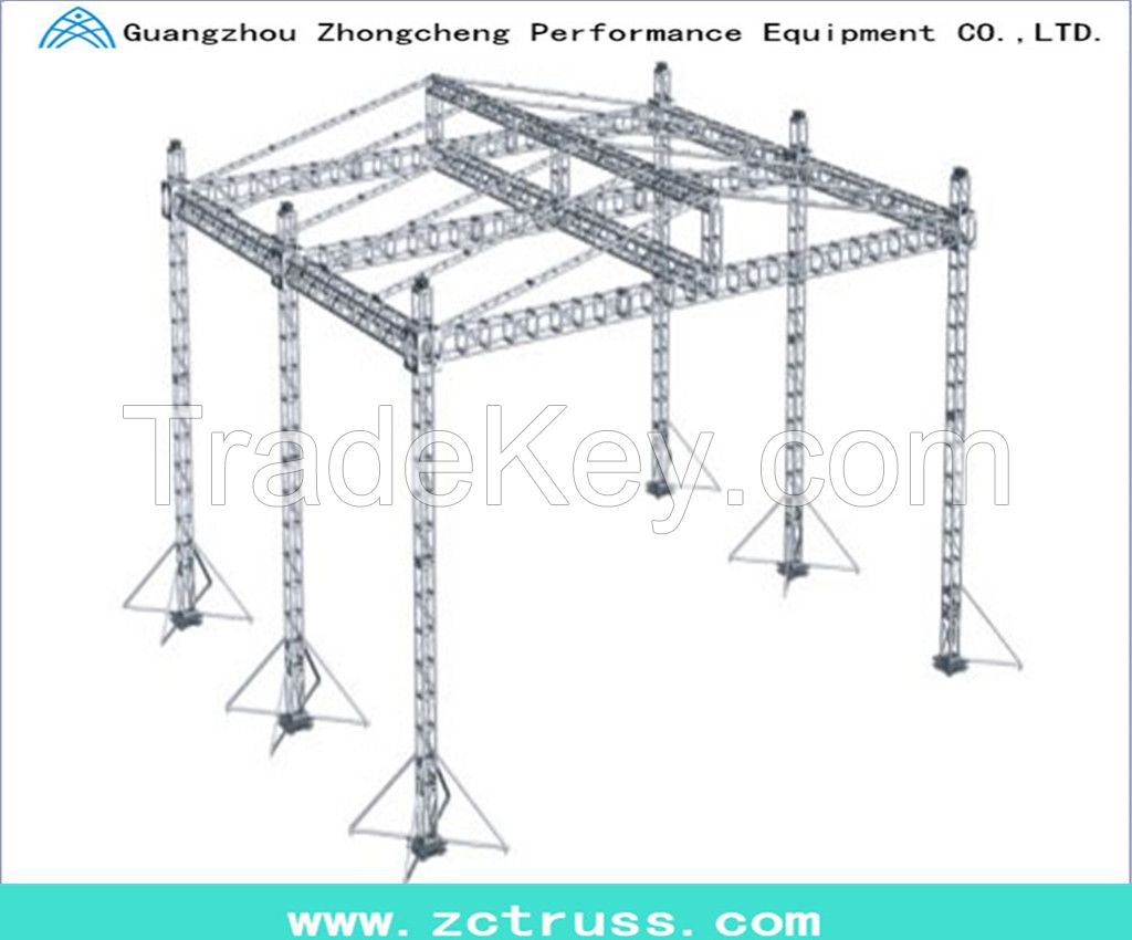 LED screen performance aluminum light stage screw truss