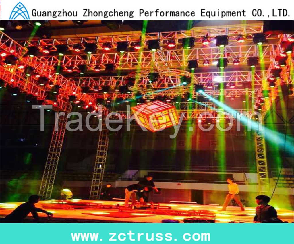 LED screen performance aluminum light stage screw truss