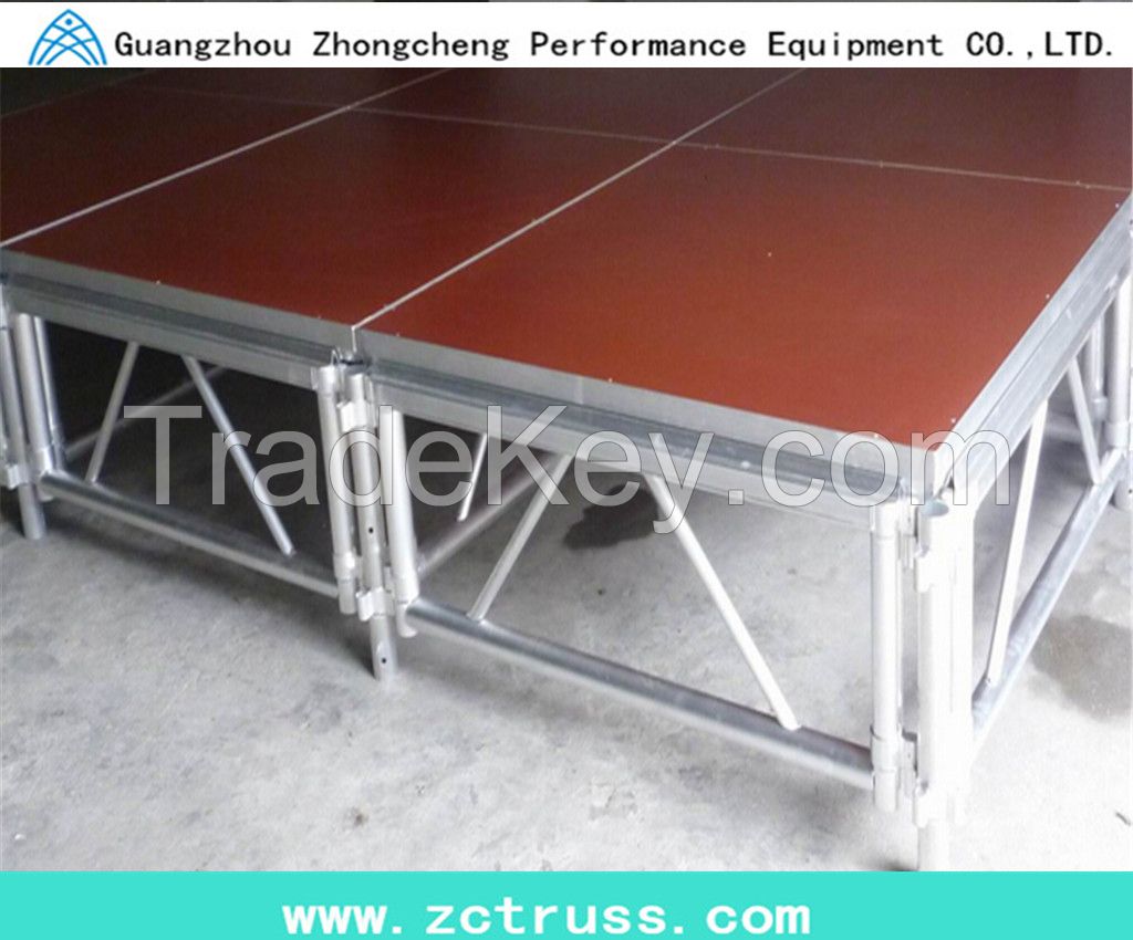 aluminum plywood stage system for concert event 
