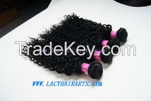Malaysian virgin hair curly wave, 100% human hair extension can be dyed