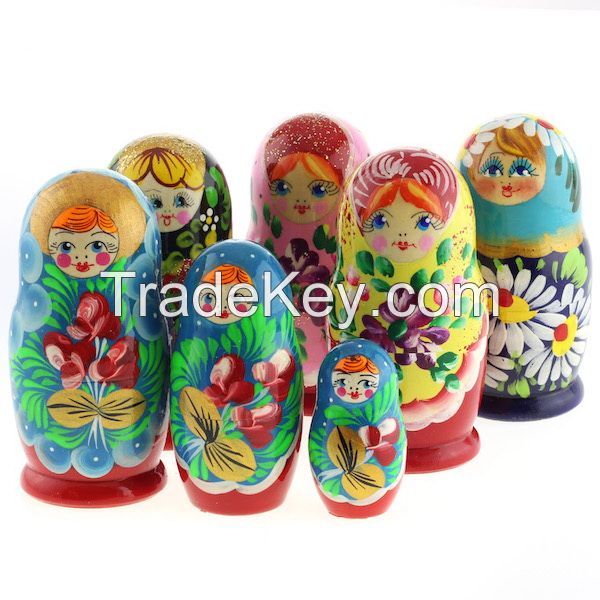 Voznesensk Matryoshka nesting doll, 3 nests, 10.5 cm, mix