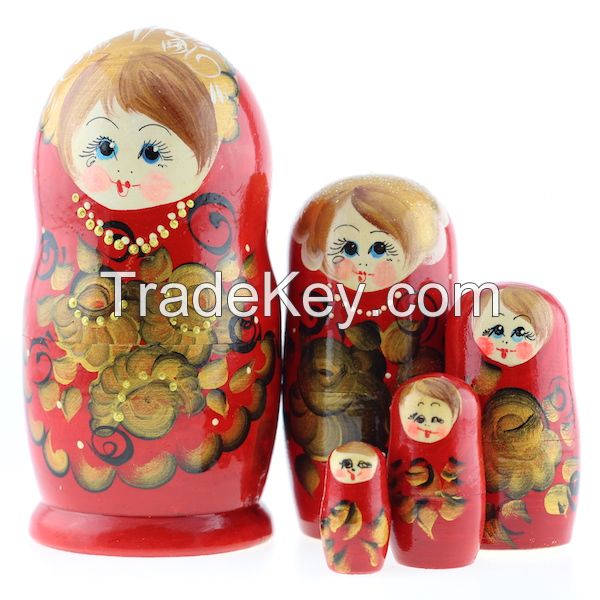 Voznesensk Matryoshka nesting doll, 5 nests, 15 cm, mix