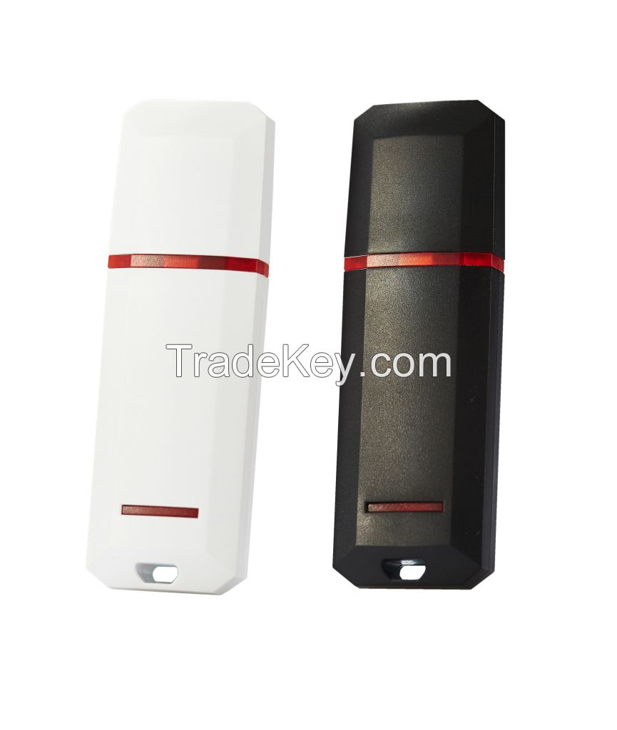 Promotional Basic White/Black USB Flash Drives with your Logo - USB 2.0/3.0 