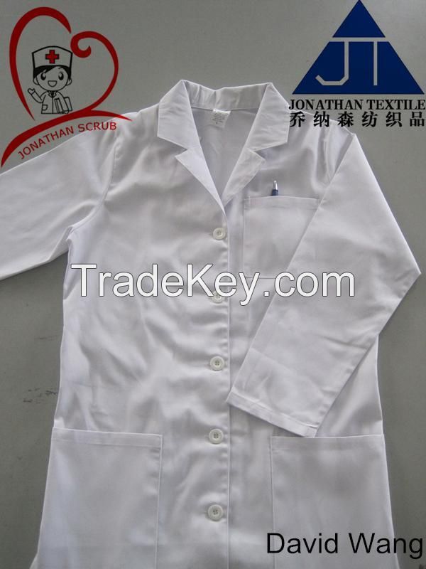 OEM customized doctor white lab coat hospital scrub medical uniform