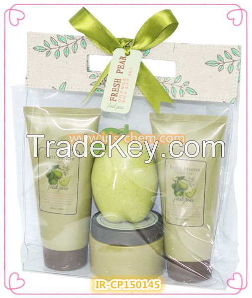 Beauty personal pear perfume skin care set --- IR-CP150145