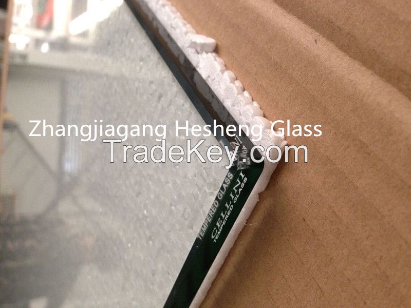 3-12MM flat polished edge tempered glass