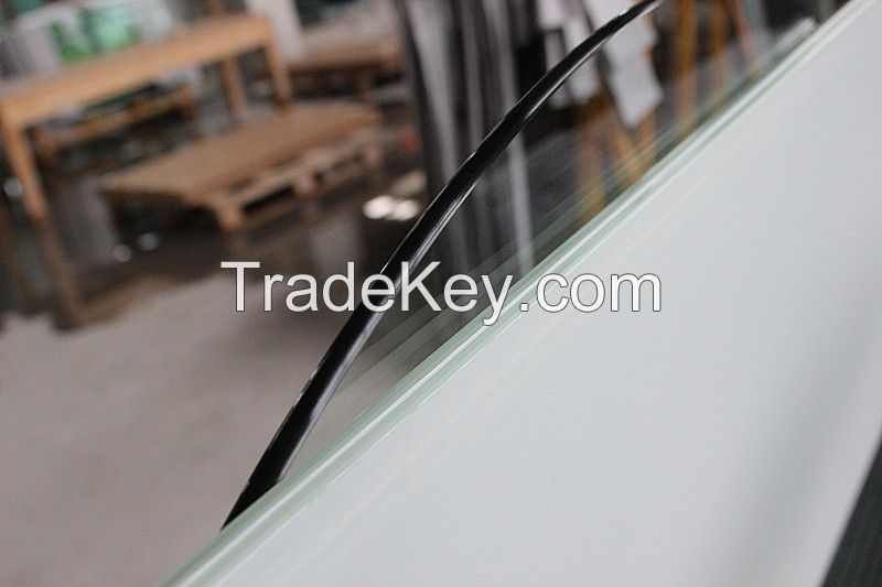 8MM clear  tempered glass pencil polished edge with CCC certificate as table top