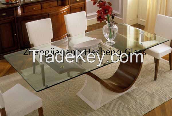 3-12MM  tempered  glass  with CCC certificate as furniture top